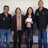 Acto de donación por parte del Motoclub Roteño